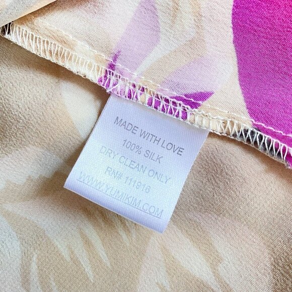 Yumi Kim Silk  Floral Sleeveless Wrap Top Xs - Picture 5 of 5